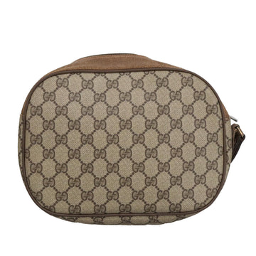 GUCCI GG Supreme Web Sherry Line Clutch Bag PVC Beige Gold 89 01 034 Auth am7287 - 0