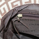 GIVENCHY Tote Bag Canvas Brown Gold Auth am7305-22