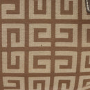 GIVENCHY Tote Bag Canvas Brown Gold Auth am7305-3