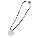 Baccarat Necklace Crystal Gzass Clear Black Gold Auth am7307-1