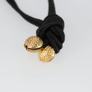 Baccarat Necklace Crystal Gzass Clear Black Gold Auth am7307-10