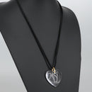 Baccarat Necklace Crystal Gzass Clear Black Gold Auth am7307-11