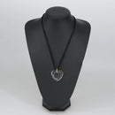 Baccarat Necklace Crystal Gzass Clear Black Gold Auth am7307-12