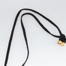 Baccarat Necklace Crystal Gzass Clear Black Gold Auth am7307-9