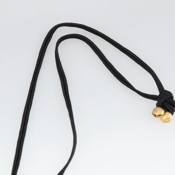 Baccarat Necklace Crystal Gzass Clear Black Gold Auth am7307