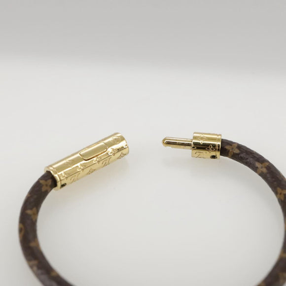 LOUIS VUITTON Monogram LV Confidential Bracelet M8274F LV Auth am7322