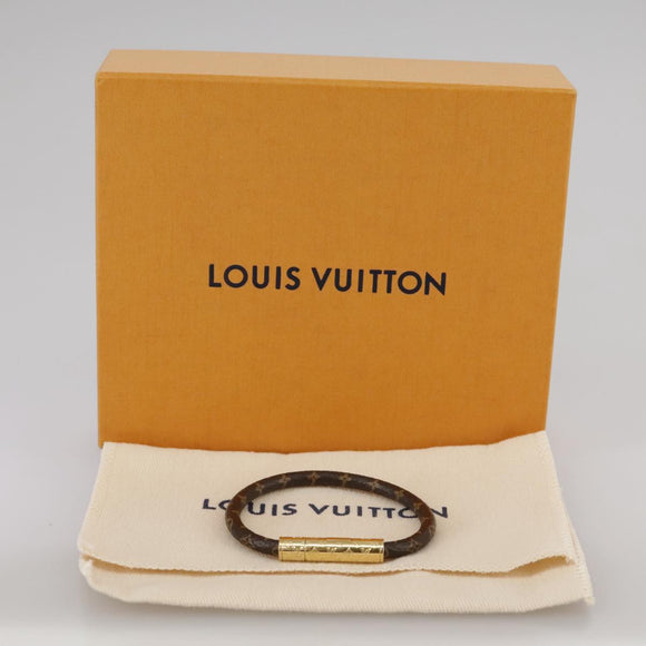 LOUIS VUITTON Monogram LV Confidential Bracelet M8274F LV Auth am7322