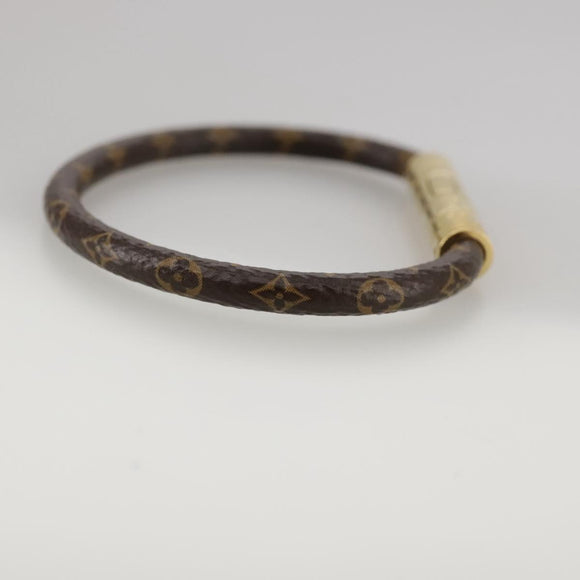 LOUIS VUITTON Monogram LV Confidential Bracelet M8274F LV Auth am7322