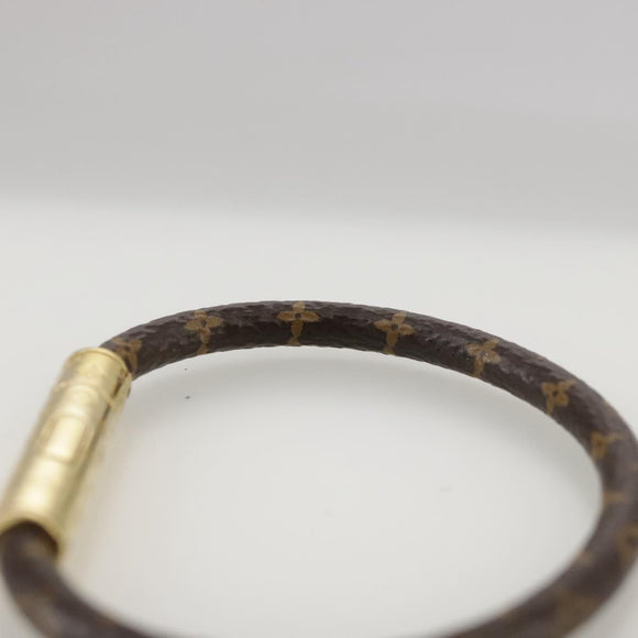 LOUIS VUITTON Monogram LV Confidential Bracelet M8274F LV Auth am7322