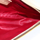 ETRO Paisley Shoulder Bag PVC Leather Brown Gold Auth am7332-17