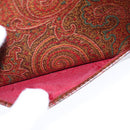 ETRO Paisley Shoulder Bag PVC Leather Brown Gold Auth am7332-20