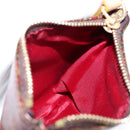 ETRO Paisley Shoulder Bag PVC Leather Brown Gold Auth am7332-27