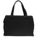 Burberrys Hand Bag Leather Black Gold Auth am7338-2