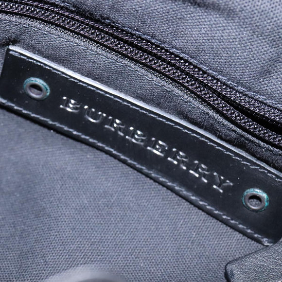 BURBERRY Shoulder Bag Leather Black Auth am7339