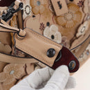 Coach Rogue 31 Hand Bag Leather Beige Auth am7357V-20