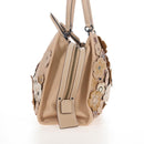 Coach Rogue 31 Hand Bag Leather Beige Auth am7357V-7