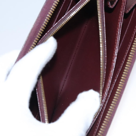 LOUIS VUITTON Damier Piet Zippy Wallet Long Wallet N63174 LV Auth am7360