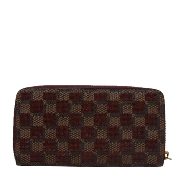 LOUIS VUITTON Damier Piet Zippy Wallet Long Wallet N63174 LV Auth am7360
