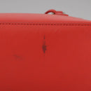 TORY BURCH Hand Bag Leather 2way Red Gold Auth am7378-6