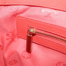 TORY BURCH Hand Bag Leather 2way Red Gold Auth am7378-21