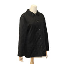 BURBERRY Quilted Jacket Polyester Black Auth am7381-1