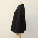 BURBERRY Quilted Jacket Polyester Black Auth am7381-5