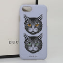 GUCCI Cat iphone8 iPhone Case PVC Leather Purple 548889 Auth am7392-12