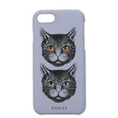 GUCCI Cat iphone8 iPhone Case PVC Leather Purple 548889 Auth am7392-13