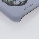 GUCCI Cat iphone8 iPhone Case PVC Leather Purple 548889 Auth am7392-7