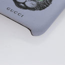 GUCCI Cat iphone8 iPhone Case PVC Leather Purple 548889 Auth am7392-8