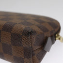 LOUIS VUITTON Damier Ebene Pochette Cosmetic PM Pouch N47516 LV Auth am7399-15
