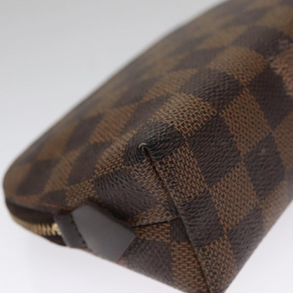 LOUIS VUITTON Damier Ebene Pochette Cosmetic PM Pouch N47516 LV Auth am7399