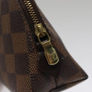 LOUIS VUITTON Damier Ebene Pochette Cosmetic PM Pouch N47516 LV Auth am7399-8