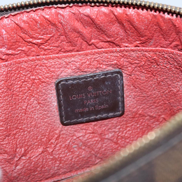 LOUIS VUITTON Damier Ebene Pochette Cosmetic PM Pouch N47516 LV Auth am7399