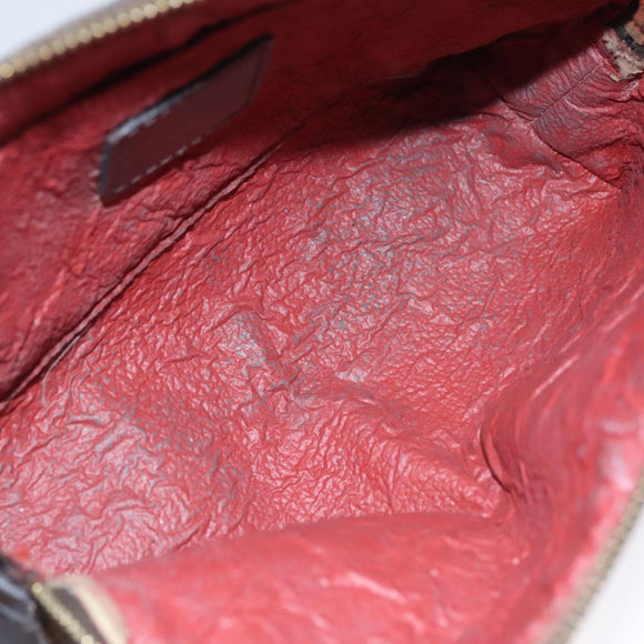 LOUIS VUITTON Damier Ebene Pochette Cosmetic PM Pouch N47516 LV Auth am7399