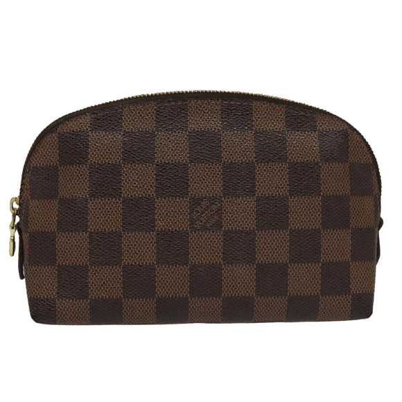 LOUIS VUITTON Damier Ebene Pochette Cosmetic PM Pouch N47516 LV Auth am7399