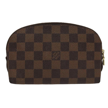 LOUIS VUITTON Damier Ebene Pochette Cosmetic PM Pouch N47516 LV Auth am7399 - 0