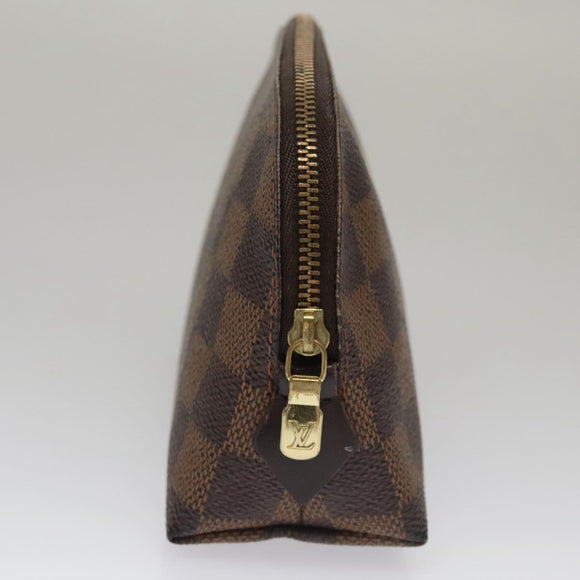 LOUIS VUITTON Damier Ebene Pochette Cosmetic PM Pouch N47516 LV Auth am7399