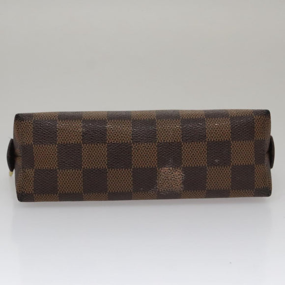 LOUIS VUITTON Damier Ebene Pochette Cosmetic PM Pouch N47516 LV Auth am7399