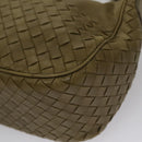 BOTTEGA VENETA INTRECCIATO Shoulder Bag Leather Khaki 143276 Auth am7407-12