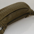 BOTTEGA VENETA INTRECCIATO Shoulder Bag Leather Khaki 143276 Auth am7407-6