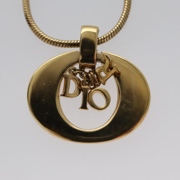 Christian Dior Necklace metal Gold Auth am7410