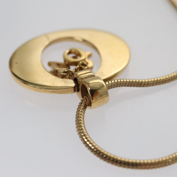 Christian Dior Necklace metal Gold Auth am7410