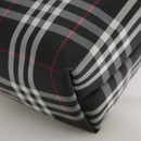BURBERRY Nova Check Hand Bag Nylon Black Auth am7413-14