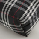 BURBERRY Nova Check Hand Bag Nylon Black Auth am7413-16
