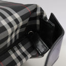 BURBERRY Nova Check Hand Bag Nylon Black Auth am7413-10