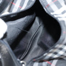 BURBERRY Nova Check Hand Bag Nylon Black Auth am7413-12