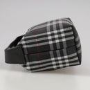 BURBERRY Nova Check Hand Bag Nylon Black Auth am7413-3