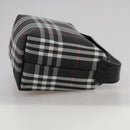 BURBERRY Nova Check Hand Bag Nylon Black Auth am7413-4