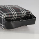 BURBERRY Nova Check Hand Bag Nylon Black Auth am7413-7